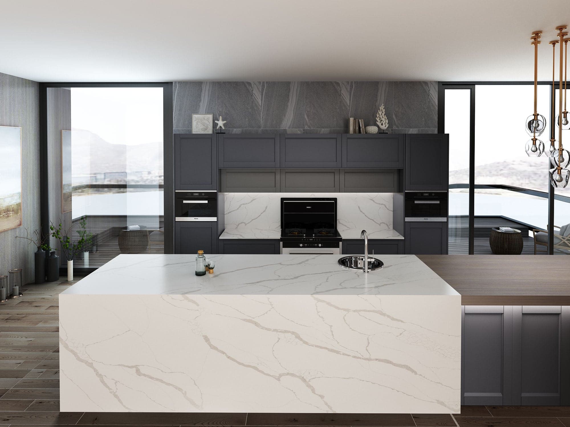 Kasa Quartz K9913 shown in a kitchen setting